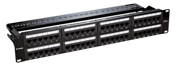 CAT6 PATCH PANEL-DLINK-48 PORT-FULL LOADED