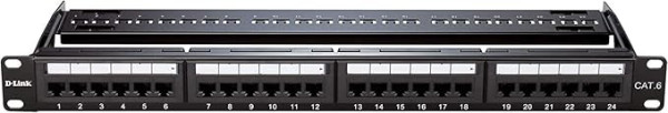 CAT6 PATCH PANEL-DLINK NPP-C61BLK241-UTP-KE0